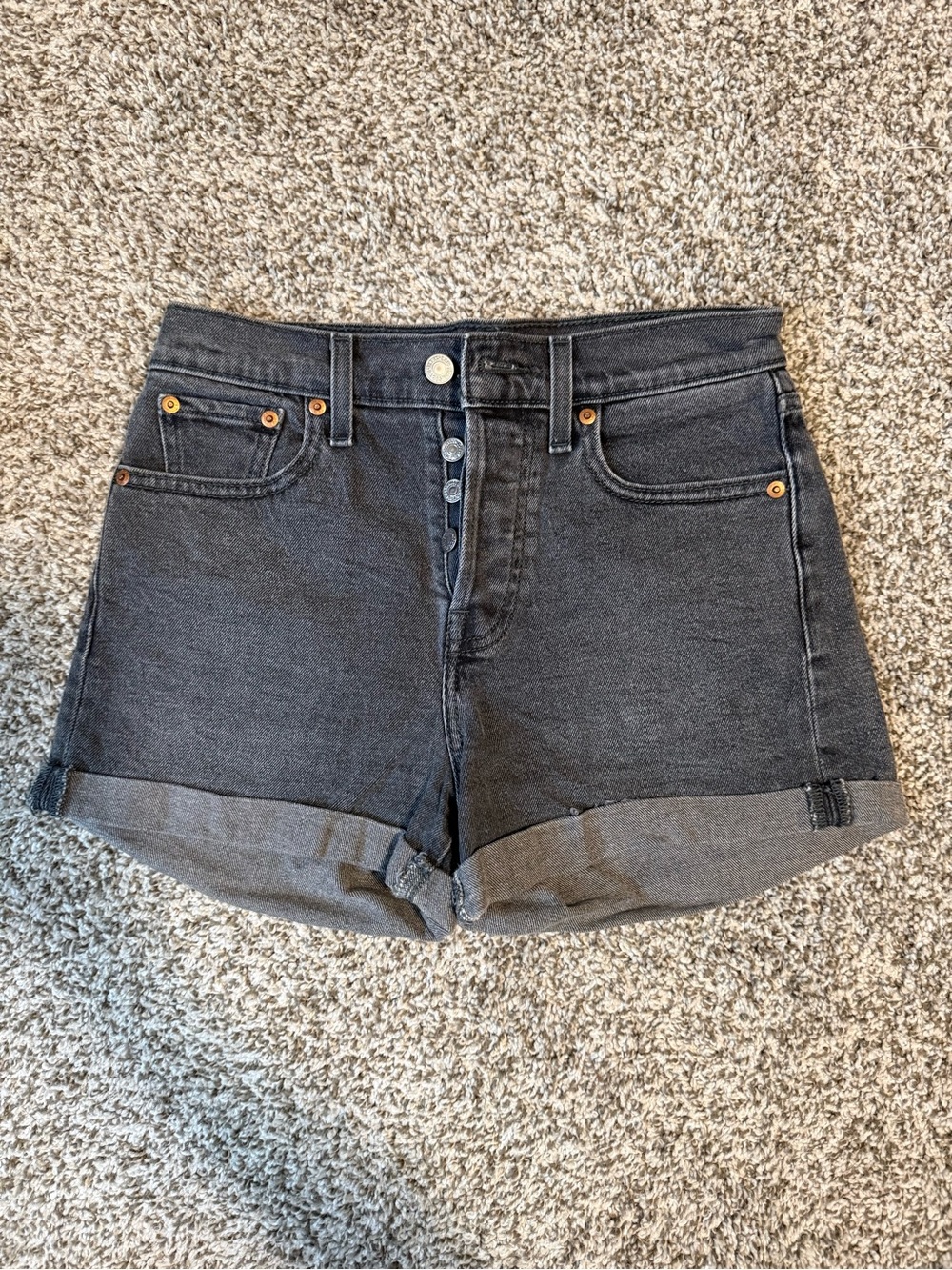 Levi’s Women’s Dark Gray Jean Shorts
